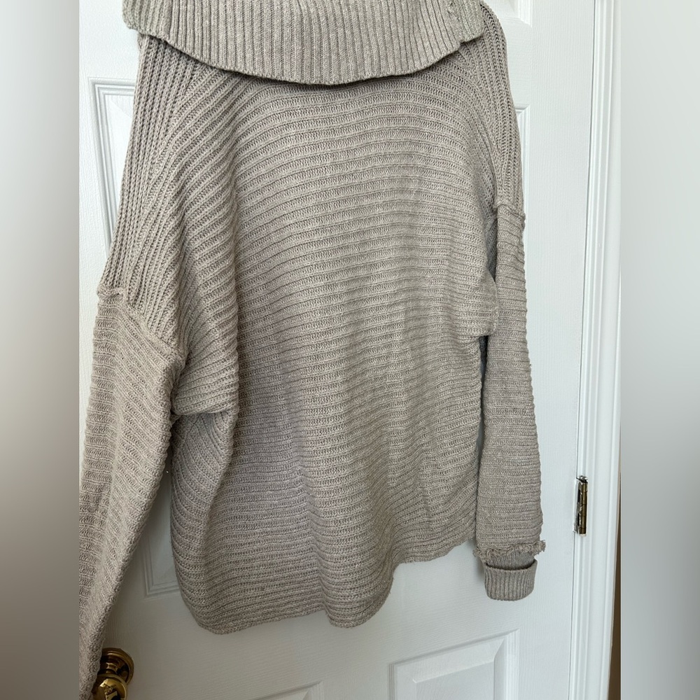 Free People Marlie Pullover - Oversized, Taupe/Beige/Grey - Picture 6 of 6